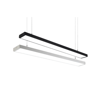 Lampara Led Lineal Colgante Negro 48w 120cm ABS