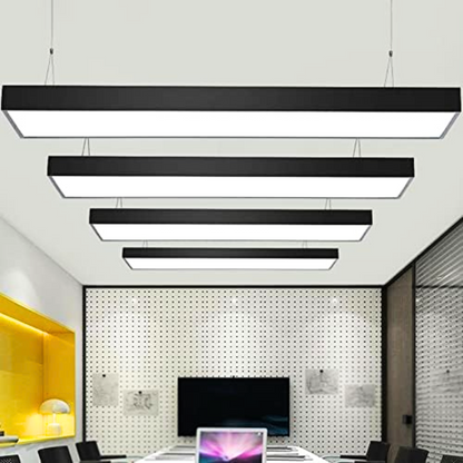 Lampara Led Lineal Colgante Negro 48w 120cm ABS