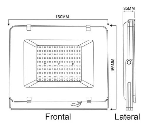 Foco Proyector De Area Led 50w Exterior Sec