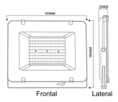 Foco Proyector De Area Led 50w Exterior Sec